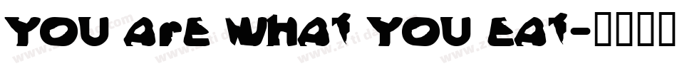 You are what you eat字体转换